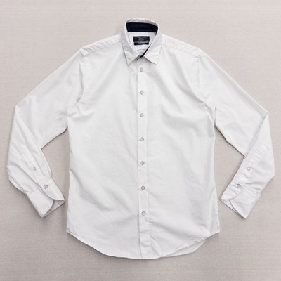 Rag & Bone Mens White Tailored Fit Cotton Button Down Shirt Size 15.5 Portugal