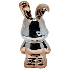 Bunny Shaped Metal Collectible Tobacco Grinder Silver & Rose Gold New!