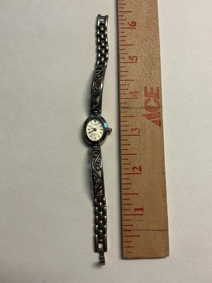 VINTAGE EXP L.R.AESS LADY WATCH GENUINE DIAMOND B6-46 - Image 3 of 4
