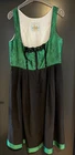 Ladies' traditional dirndl sleeveless black, green size 44 by Wenger