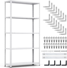 Storage Shelves, Heavy Duty Garage Storage Shelves 5-Tier Metal Shelving Unit fo