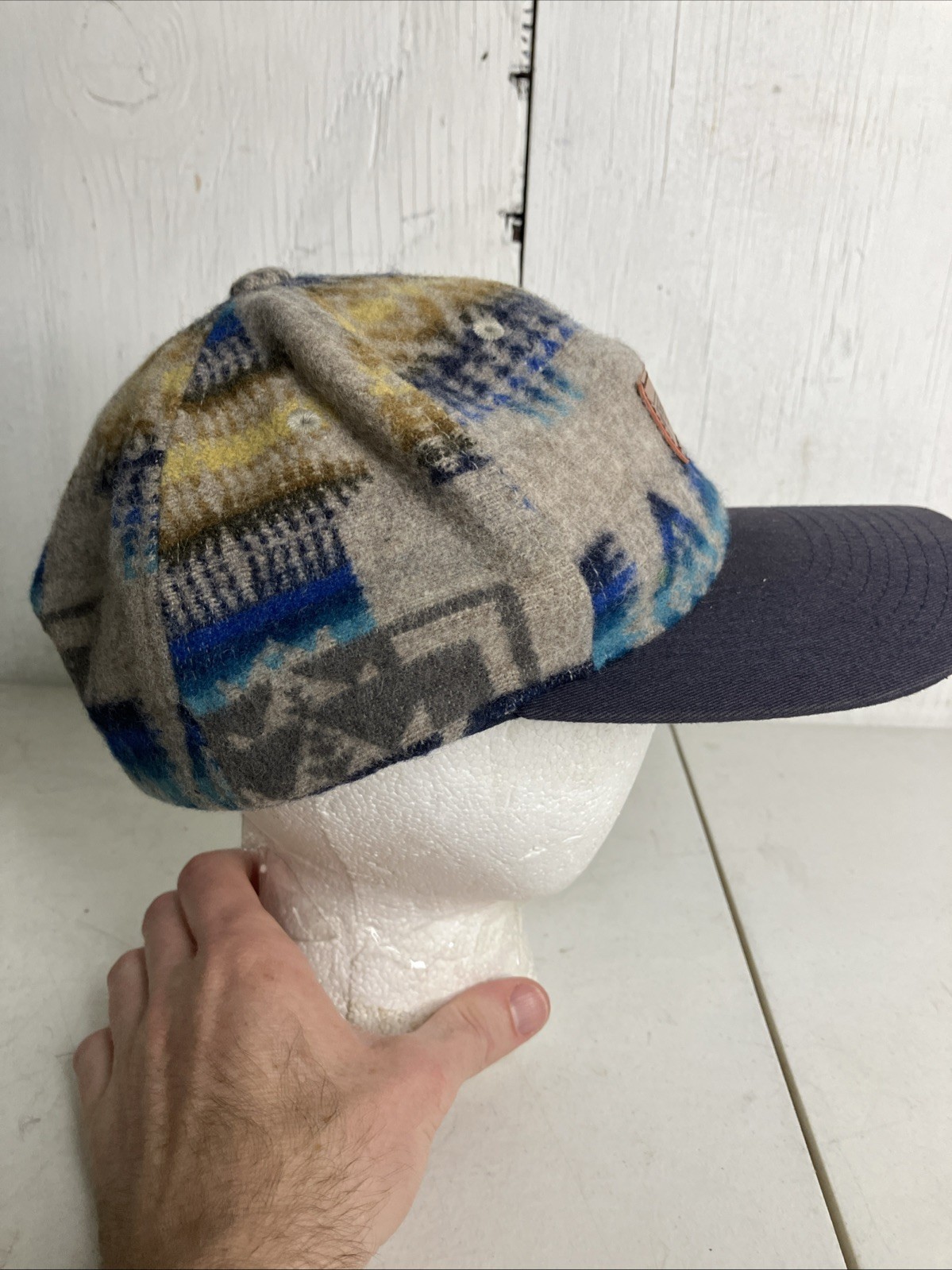 Pendleton Wool Snapback Hat 6 Panel One Size Azte… - image 3