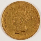 1856 $1 Gold Indian Head Princess Dollar 31288-1