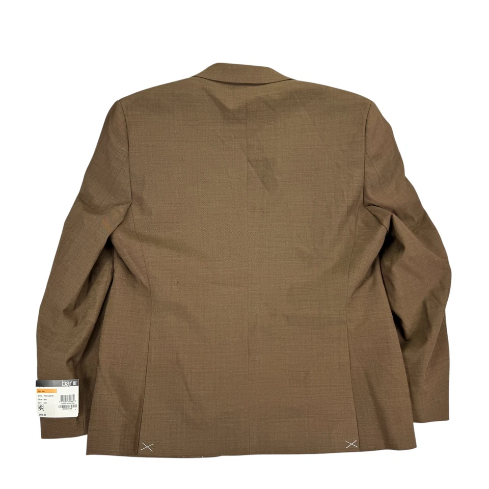 Bar III Hombres Calce Ajustado Sólido Activo Elastizado Traje Chaqueta Óxido Cobre 44S Foto 4 de 4