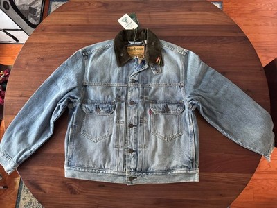 Barbour Levi's Type II Denim Jacket Washed Size M