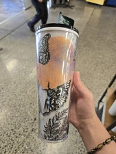 Starbucks Halloween 2025 Moth Moon Glow In The Dark Tumbler 24oz