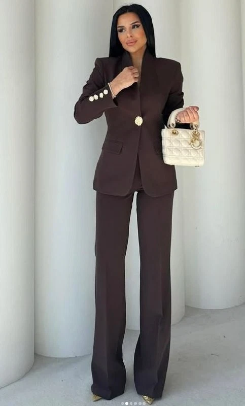 Plus Size 4XL 5XL Set di abbigliamento da donna Due pezzi Office Ladies Business Blazer formale e pantaloni Set Tuta oversize solida  200000345