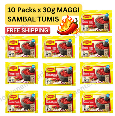 Spicy All Purpose Chili Paste MAGGI Sambal Tumis Paste (30g x10) FREE Shipping