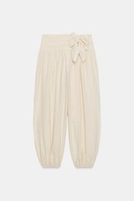 ZARA TIED BALLOON PANTS NWT L