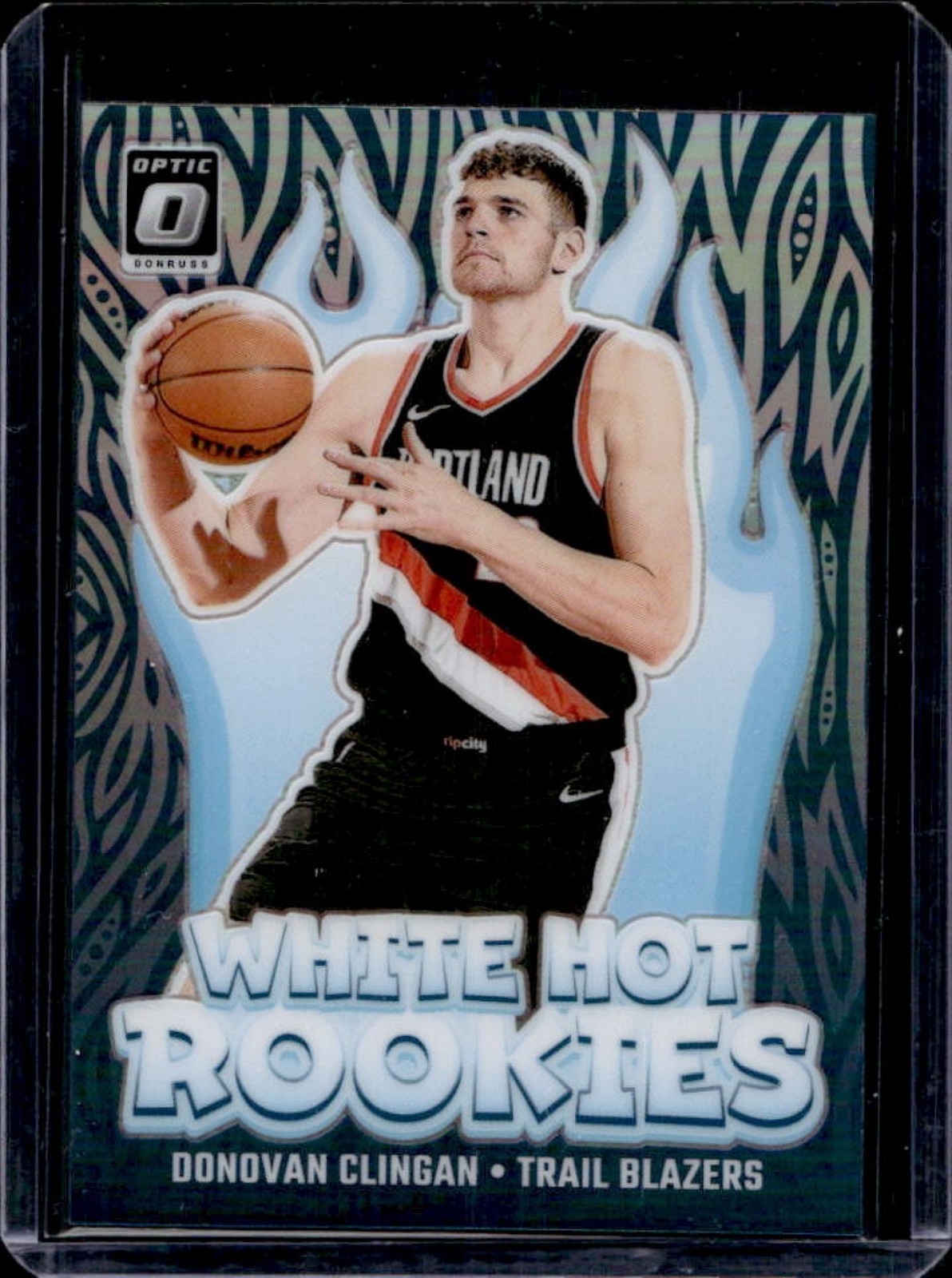 2024-25 Donruss Optic Donovan Clingan White Hot Rookies Holo RC #11
