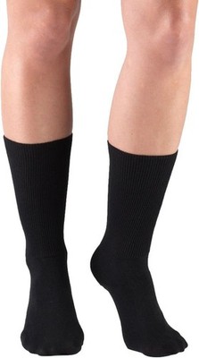 TRUFORM Airway Plus Diabetic and Comfort Care Socks (Black) X-Large (fits men's