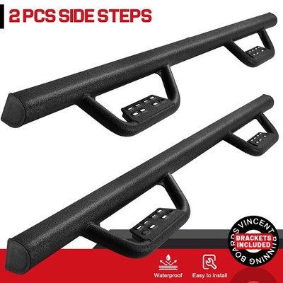 Fit 02-08 Dodge Ram 1500 Quad Cab Nerf Bar Running Board Side Step BLK BOC