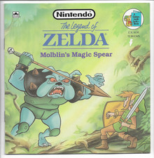 Nintendo The Legend of Zelda Moblin's Magic Spear Golden Book Link 1989 Vintage
