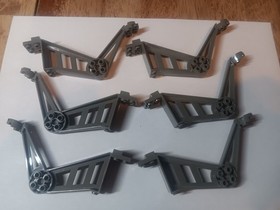 B Lego Lot 6 Large Insectoid Legs Old Dark Gray 30212 6977 9736 6919 6969
