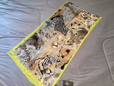 Vince Camuto Citron Safari Animal Scarf New
