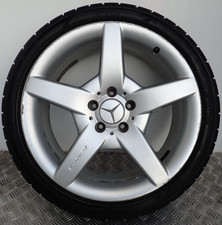 MERCEDES CLK SLK R171 18" SILVER ALLOY WHEEL RAPID TYRE 255/35ZR18 A1714011702