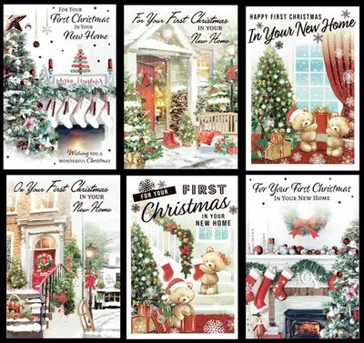 \POPPY HILL / NEXT CHAPTER / KINGSLEY ETC NEW HOME CHRISTMAS CARD 1st Christmas - Quality Cards Great Choice of Designs