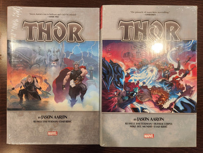 Thor Omnibus Vol 1 + 2 by Jason Aaron Marvel HC Hardcover Brand New, Sealed