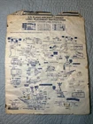 GI Joe 1985 Original Label Instructions U.S.S. FLAGG Aircraft Carrier DAMAGED