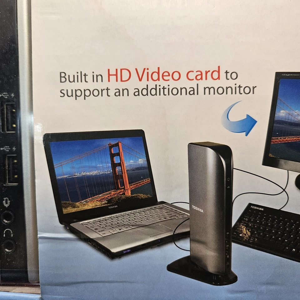 Toshiba Dynadock U Universal USB Docking Station PA3575U-1PRP 保修和延长保修  — 第 4/4 张图片