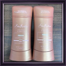 2X Shea Moisture Antiperspirant Deodorant Fresh Coconut  Hibiscus 2.6oz each