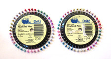 Lot of 2 Dritz 1989 Extra Long Pearlized Pins NIP