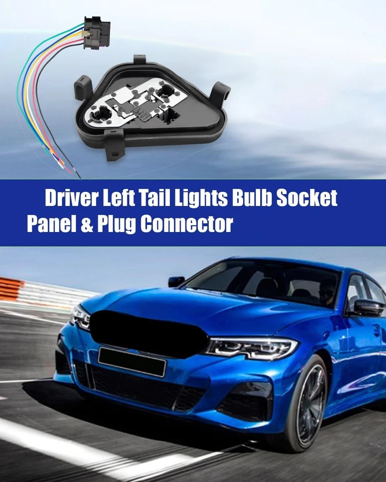 Bombilla trasera conductor enchufe luz trasera 63217313043 para BMW F30 320i 328i 335i M3 EOU Foto 3 de 4