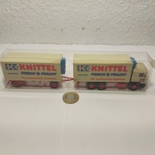 A364 Herpa MAN F90 Lkw m Hänger Knittel Fris...