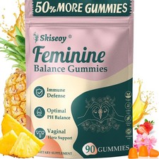 Pineapple Gummies for Women pH - Feminine Balance Gummies for Flora and Vagin...