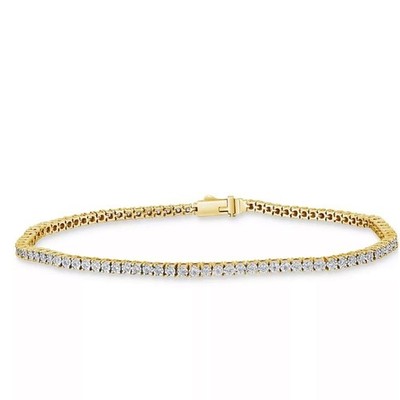 MACY S DIAMOND TENNIS BRACELET 10K GOLD