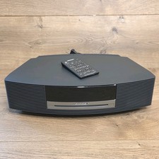 Bose Wave Music System AM/FM CD Player Clock Radio Black w/ Remote Tested