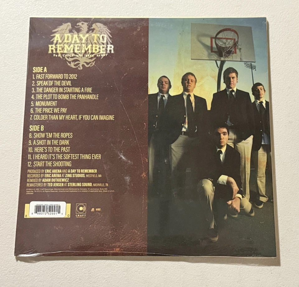 A Day to Remember- For Those Who Have Heart Pink Splatter Colored Vinyl NEW - Image 2 of 4