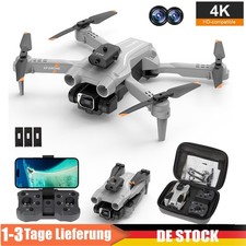 Drohne 4K HD Kamera  FPV RC Faltbarer Quadcopter Vermeidung mit 3 Batterien NEU
