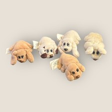 Vintage 1995 Pound Puppies Mini Plush Lot of 5 Lewis Galoob Toys 3" Stuffed Dogs