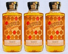 3 Bath Body Works PUMPKIN CUPCAKE Body Wash Shower Gel 10 oz