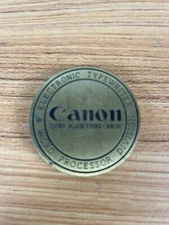 Canon Electronic Typewriter Word Processor Division Vintage Brass Bronze Paperwe