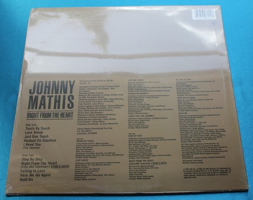 Johnny Mathis-Right From The Heart-1985 Pop Sealed - Picture 2 of 7