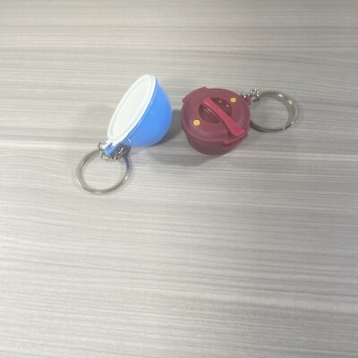 Tupperware Keychain Set of 2 Mini Thatsa-Bowl Micro Steamer Original Bags New!