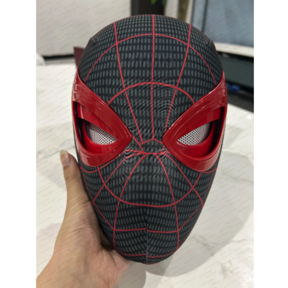 Máscara de Spider-Man Moving Arácnido Ojos Control de Mentón Ojos Casco Máscaras Accesorios Regalo Foto 4 de 4