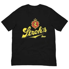 Vintage Retro T Shirt Stroh's Beer Brand Graphic Tee T-Shirt For Men Women
