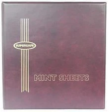 Supersafe Mint Sheet Binder -Red