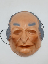 MASCHERA CARNEVALE VINTAGE POLITICI ANNI 80 DE MITA / SCALFARO ? nuova