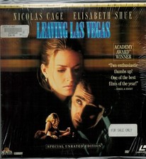 LEAVING LAS VEGAS Nicolas Cage Laserdisc, 1995, MGM Drama, Romance