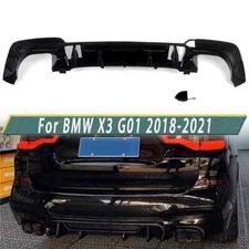 Rear Bumper Diffuser Fits for BMW X3 G01 M40i Sport Utility 4Door 2018-2019 New