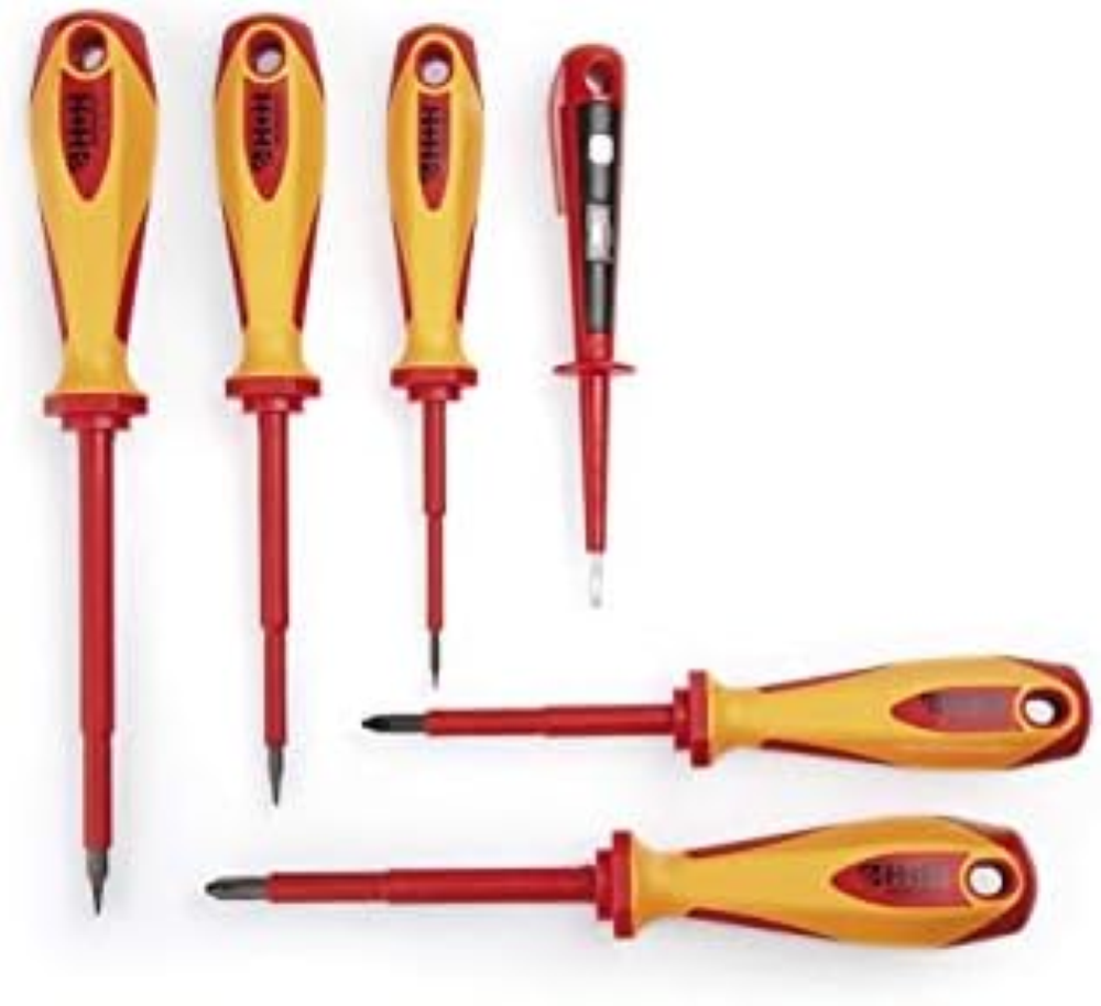 H + H Werkzeug Set di cacciaviti VDE, 6 pezzi, con tester di tensione, testato V