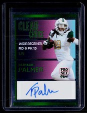 2024 Leaf Pro Set Pure #1/5 Emerald Stardust Tejhaun Palmer Clear Choice Auto