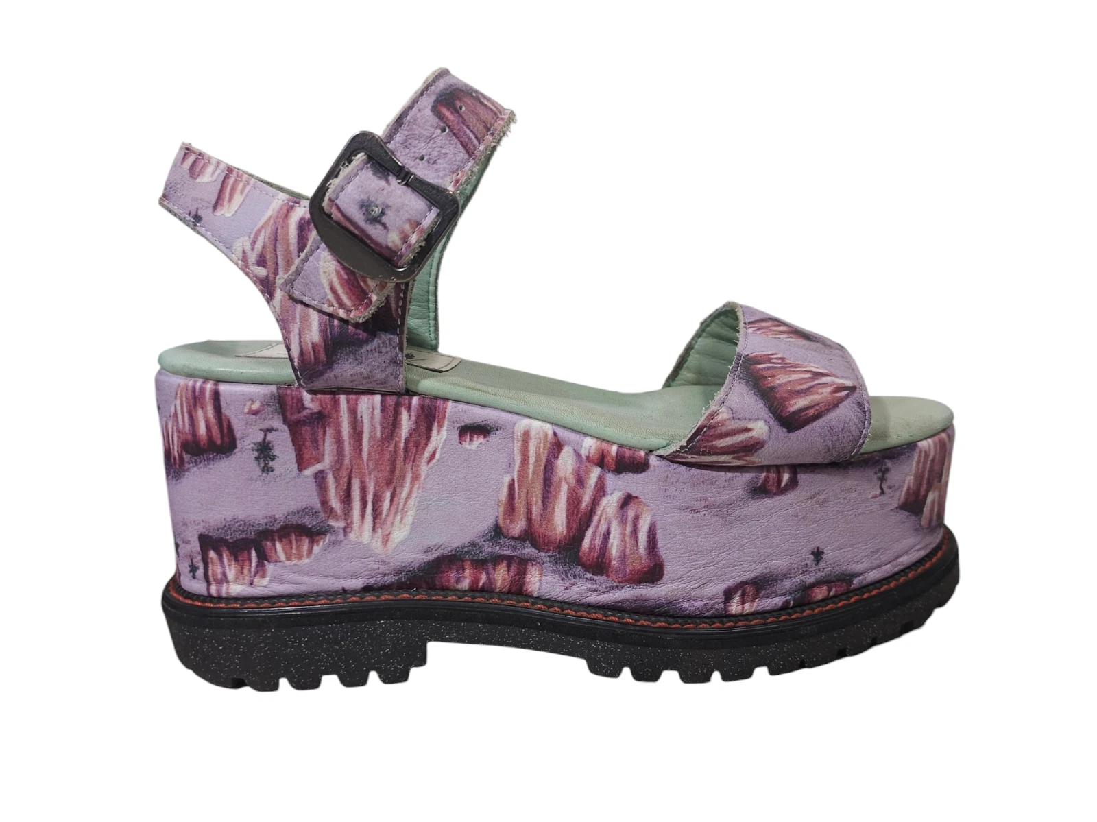 Adidas X Cerimonia Apertura Rock Zeppa Plateau Fibbia Sandali Uomo 8 Donna 9 5