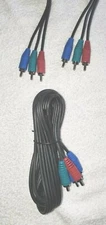 COMPONENT VIDEO CABLE 3 RCA 6 FT RGB HDTV DVD VCR  NEW / FREE SHIP!