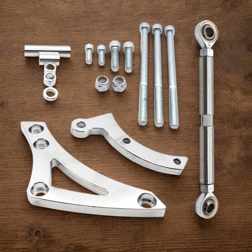 fr Billet Aluminum Alternator Bracket Silver Billet Aluminum Alternator Bracket - Afbeelding 10 van 11