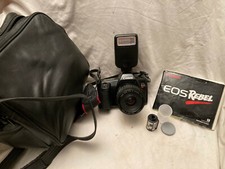 CANON EOS REBEL LENS 35-80 MM 1: 4-5,6 JAPAN WITH INSTRUCTION FLASH FILM ,BAG